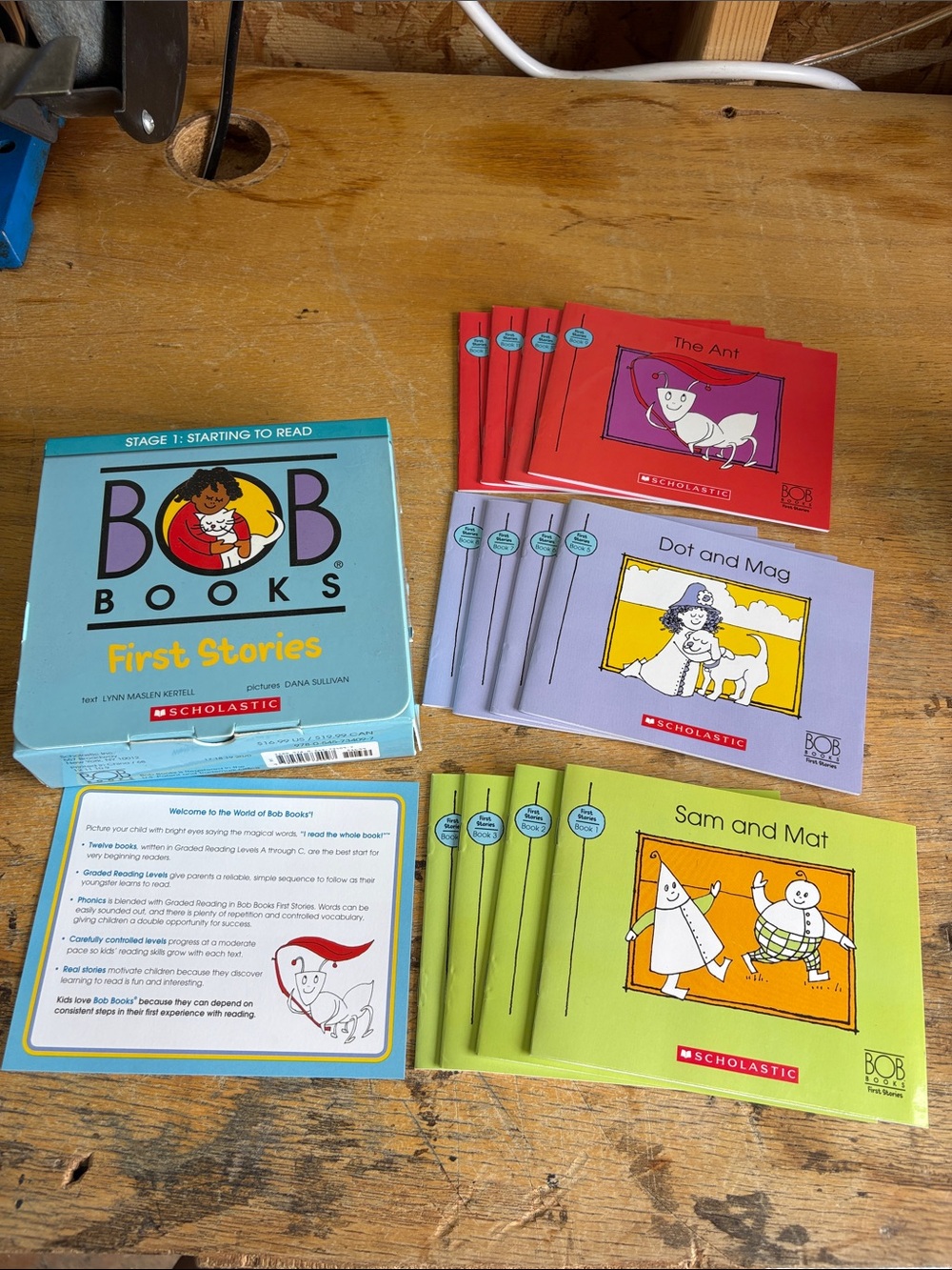 Scholastic BOB Books First Stories Box Set - Multi-Color Kids Reading Set